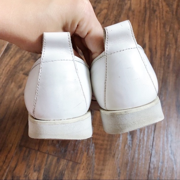 Everlane • The Leather Street Shoe white sneaker loafer slip on pointed toe flat - Picture 8 of 12